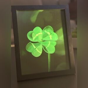 Green Clover Art Print - created by my daughter
